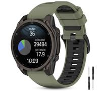 CHULN 22mm Quickfit Correa Compatible con Garmin Fenix 8 47mm/Fenix 7 Pro/Fenix 7/Fenix 6/Fenix 6 Pro/Fenix 5/Fenix 5 Plus, Ajustable Correa de Silicona de Repuesto para Smartwatch.(No host)