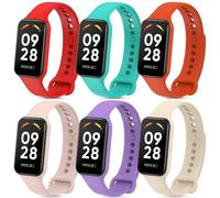 CHULN 6 PCS Correas Compatibles con Xiaomi Smart Band 8 Active/Redmi Smart Band 2, Pulsera Deportivas Adecuadas para Xiaomi Smart Band 8 Active Correas de Repuesto de Silicona