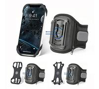 CHULN Brazalete móvil Deportivo y Giratorio de 360°, para iPhone 13 Pro/13/12 Pro/12/11 Pro Max/11/8, Samsung Galaxy, Huawei, Soporte para teléfono Corriendo.