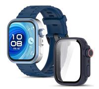 CHULN Correa Compatible con Huawei Watch Fit 4 Pro, Ajustable Deportiva Repuesto Silicone Pulsera + Carcasa Protector Duro PC para Huawei Watch Fit 4 Pro.(No host)