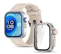 CHULN Correa Compatible con Huawei Watch Fit 4 Pro, Ajustable Deportiva Repuesto Silicone Pulsera + Carcasa Protector Duro PC para Huawei Watch Fit 4 Pro.(No host)