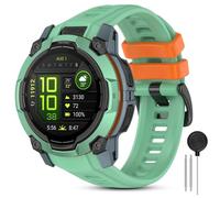 CHULN Correas de 26mm Compatible con Garmin Instinct 3 50mm AMOLED/Instinct 3 Solar 50mm, Ajustable Reloj Correa de Suave Silicona de Repuesto para Smartwatch.(No host)