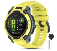 CHULN Correas de 26mm Compatible con Garmin Instinct 3 50mm AMOLED/Instinct 3 Solar 50mm, Ajustable Reloj Correa de Suave Silicona de Repuesto para Smartwatch.(No host)