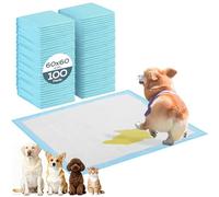 Chumix 100 Unidades Empapadores Perros 60X60cm, Almohadillas Perro para Puppy Pads en Casa, Diseño de 6 Capas Antifugas,Toallitas Entrenadoras para Cachorros, Perros Mayores (100 Piezas, 60 × 60cm)