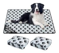 Chumix Almohadillas de Entrenamiento Reutilizables para Perros, 2 Piezas, Lavables, 120x90cm, Antideslizantes, Impermeables, Tapete de Entrenamiento Ideal para Perros, Gatos, Conejos y Cobayas