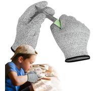 Chumix Guantes Anticorte Niños 1 par, Certificación EN388, Guantes Resistentes a los Cortes Nivel 5 XXXS Ideal Para 2-4 años, Guantes de Protección y Anticorte para Cocina (XXS)