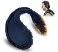 Chumix Orejeras Frio Invierno, Orejeras Hombre Plegables de SujecióN Trasera, Unisexo, Orejeras Para el Frio Para Esquí, Ciclismo,Running,MontañIsmo y Otras al Aire Libre,Classic (Azul marino)