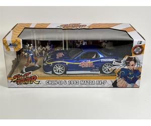 Chun-Li Calle Luchador Y 1993 Mazda RX-7 1:24 Escala Jada 253255062 30838