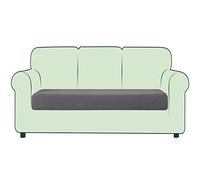 CHUN YI Funda de cojín Extensible cojín de sofá de Asiento Jacquard Cubre sofá Funda Protectora para Muebles (2 plazas, Gris Claro)