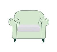 CHUN YI Jacquard Funda de Cojín de Asiento Protector de Asiento Cubre Asiento Extensible, Revestimiento de Sofá (1 Plaza, Blanco)