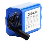 CHUNCAIL Batería de iones de litio recargable de 12 V CC, 6000 mAh, adecuada para cámaras inalámbricas, cámaras, reproductores de MP3, teclados electrónicos, etc.