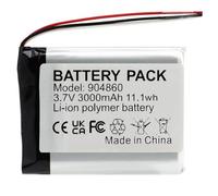CHUNCAIL Batería de polímero de litio 3.7V 3000mAh 904860 recargable, con conector JST, utilizado para bricolaje y varios pequeños electrodomésticos. Confirme el dispositivo, el tamaño de la batería