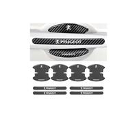 CHUNFANG 8 Piezas Protección Película para Peugeot 508 II 2018-2023 2023-, Pegatinas Protectoras contra Arañazos Carbon Fiber Tira Protección Anticolisión