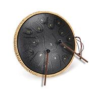 ChunFeng Tambor de lengua de acero de 14 pulgadas, 15 notas, C mayor, regalo para todas las edades, con mazos de tambor, bolsa de transporte, juego de palma, partituras