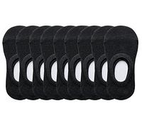 CHUNG Calcetines de tobillo para niños pequeños, de niñas y niños, sin mostrar, de algodón, finos, color sólido blanco, de verano, 10 unidades, 2T-12 años, negro, (10 Pack Black), 4-6 Years