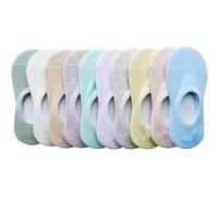 Chung poco niños niñas fina half-mesh corte bajo calcetines de color blanco Summer 10 unidades 2 - 6Y - -