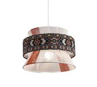 CHUNGYANG Lámpara Colgante Bohemia De Cuerda Tejida, Iluminación Decorativa De Interiores del Sudeste Asiático para Comedor, Sala De Estar, Dormitorio, Altura Ajustable, Pantalla De Cuerda De Cáñamo