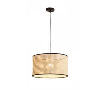CHUNGYANG Lámpara Colgante Con Base E27, Lámpara De Bambú Y Mimbre Tejida A Mano, Candelabro Colgante Para Entrada De Cafetería, Estilo Minimalista Bohemio, Luz Decorativa Para Interiores