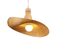 CHUNGYANG Lámpara Colgante Con Pantalla De Mimbre De Bambú, Araña Bohemia Para Isla De Cocina, Lámparas De Techo Colgantes De Estilo Rústico Vintage Para Restaurante, Salón De Té, Iluminación Colgante