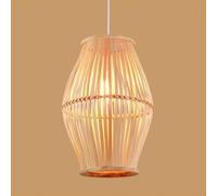 CHUNGYANG Lámpara Colgante Creativa De Bambú Tejido, Estilo Japonés, Farol De Bambú Para Restaurantes, Araña De Bambú Natural, Pantalla Tejida A Mano, Luminaria Calada Para Sala De Estar.