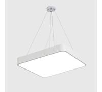 CHUNGYANG Lámpara Colgante Cuadrada Color Macaron, Accesorio De Iluminación Colgante De Oficina Ultrafino LED 6000K, Lámpara Decorativa Para Tienda De Ropa, Pantalla De Metal Y Acrílico, Para Sala Est