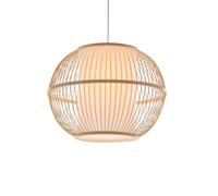 CHUNGYANG Lámpara Colgante De Bambú Con Forma De Globo, Lámpara Colgante Tejida A Mano Para Dormitorio, Comedor, Pantalla De Lámpara De Bambú Natural, Lámpara De Techo Colgante Para Isla De Cocina