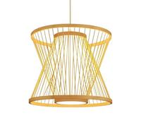 CHUNGYANG Lámpara Colgante De Bambú De Estilo Chino Para Comedor, Dormitorio, Estilo Vintage, Tejida A Mano, Para Salón De Té, Pasillo, Lámpara Colgante De Bambú Natural Para Entrada De Restaurante.