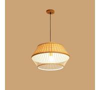CHUNGYANG Lámpara Colgante De Bambú De Estilo Rústico Moderno Para Comedor, Sala De Té, Lámpara De Araña, Lámpara De Bambú Tejida Para Sala De Estar, Dormitorio, Lámpara Colgante De Bambú Natural