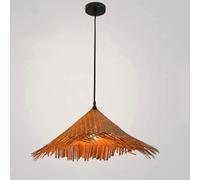 CHUNGYANG Lámpara Colgante De Bambú Y Ratán, Estilo Rústico Chino, Ideal para Restaurantes, Bares, Islas De Cocina Y Cafeterías.