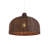 CHUNGYANG Lámpara Colgante De Bambú Y Ratán, Estilo Rústico De Granja, Para Recibidor Y Pasillo. Materiales Naturales. Pantalla De Mimbre Tejida A Mano. Iluminación Colgante Para Isla De Cocina