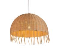 CHUNGYANG Lámpara Colgante De Bambú Y Ratán Natural Tejida A Mano Con Cable Ajustable, Estilo Tropical, Ideal Para Bares Y Cabañas De Playa. Lámpara Colgante De Estilo Retro Pastoral Para Comedores