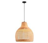 CHUNGYANG Lámpara Colgante De Ratán Para Barra, Mostrador, Estudio, Estilo Pastoral, Lámpara Colgante De Ratán Tejido Para Isla De Cocina, Iluminación Colgante Vintage Tejida A Mano Para Comedor