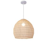 CHUNGYANG Lámpara Colgante De Ratán Para Restaurante Chino, Estilo Wabi-Sabi, Pantalla Calada Con Cable De Suspensión Ajustable, Iluminación Colgante Rústica De Granja Para Isla De Cocina O Dormitorio