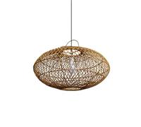 CHUNGYANG Lámpara Colgante De Ratán Tejida A Mano, Estilo Japonés Wabi-sabi, Para Restaurante, Estudio, Casa De Huéspedes, Pantalla De Lámpara De Ratán Tejida A Mano, Lámpara Colgante De Estilo