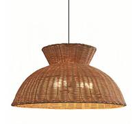 CHUNGYANG Lámpara Colgante De Ratán Tejido, Lámpara De Araña Creativa Para Restaurante Del Sudeste Asiático, Lámpara Colgante Estilo Rústico Para Balcón O Sala De Estar, Lámpara De Techo Con Arte