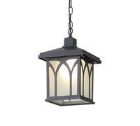 CHUNGYANG Lámpara Colgante Europea para Exteriores, Lámpara De Balcón Impermeable De Segmentación Minimalista, Lámpara Decorativa para Pasillo De Patio, Iluminación Colgante para Pabellón De Jardín