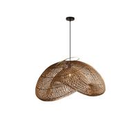 CHUNGYANG Lámpara Colgante Para Isla De Cocina, Araña De Ratán Irregular, Lámpara Colgante Tejida A Mano De Altura Ajustable Para Comedor, Entrada, Estilo Rústico De Granja.