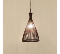 CHUNGYANG Lámpara Colgante Para Isla De Cocina, Arte De Bambú Natural, Araña Tejida A Mano Con Cable De Suspensión Ajustable, Estilo Wabi Sabi, Pantalla Calada, Lámpara Colgante Para Salón De Té