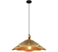 CHUNGYANG Lámpara Colgante Para Isla De Cocina, Estilo Retro, Luz Decorativa Interior Para Entrada, Lámpara Colgante Creativa Hecha A Mano De Bambú Tejido, Materiales Naturales, Estilo Sudeste Asiátic