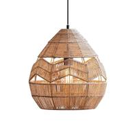 CHUNGYANG Lámpara Colgante Tejida A Mano Para Comedor, Creativa Lámpara Colgante De Cuerda De Papel Con Línea De Suspensión Ajustable, Lámpara De Techo Colgante Estilo Bohemio, Lámpara De Araña Para C