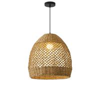 CHUNGYANG Lámpara Colgante Tejida De Hierba Acuática, Lámpara Colgante De Ratán Para Isla De Cocina De Restaurante, Iluminación Decorativa De Interior De Estilo Japonés Para Entrada De Salón De Té