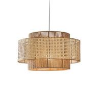 CHUNGYANG Lámpara Colgante WABI Sabi Wind, De Cuerda De Cáñamo Natural Y Ratán Tejido, Lámpara Colgante Decorativa para Interiores, Ideal para Dormitorio, Comedor Y Sala De Estar. Iluminación
