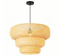 CHUNGYANG Lámpara De Araña De Bambú Para Restaurante, Lámpara Colgante Estilo Tatami Para Salón De Té Chino, Lámpara Colgante De Estilo Europeo Moderno Para Balcón O Sala Estar, Iluminación Decorativa