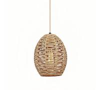 CHUNGYANG Lámpara De Araña De Cuerda De Cáñamo Estilo Americano, Lámpara Colgante Retro Para Bar O Restaurante, Pantalla De Cuerda De Cáñamo Tejida A Mano, Lámpara Colgante De Techo Para Sala De Estar