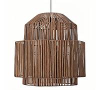 CHUNGYANG Lámparas Colgantes De Techo De Ratán, Lámpara Colgante De Ratán Creativa Hecha A Mano, Iluminación Decorativa Para Restaurantes Y Hoteles, Lámpara De Araña Para Sala De Té, Para Isla De Coci