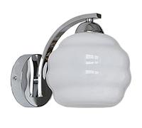 CHUNGYANG Pantalla Lámpara Pared para Interiores E27 con Bola De Cristal, Lámpara Montaje En Pared Minimalista Escandinava， Accesorio Aplique Pared De Hierro Decorativo Interior, para La Iluminación