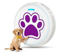 ChunHee Timbre de entrenamiento para perros para ir al aire libre, volumen ajustable de 0 a 115 dB, campanas de entrenamiento para perros para puerta en lugar de ladrar, esperar o rayar (morado, 1