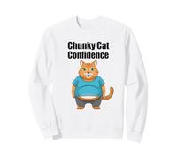 Chunky Cat Confidence Cute Fat Belly - Cita Divertida Sudadera