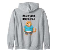 Chunky Cat Confidence Cute Fat Belly - Cita Divertida Sudadera con Capucha