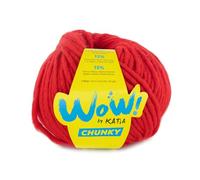 CHUNKY de Katia WOW en ovillos de 100 gramos y 55 metros. (Rojo (71))